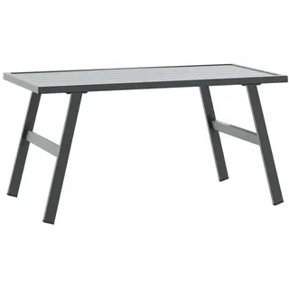 vidaXL Gartentisch 90 x 45 x 35 cm Schwarz