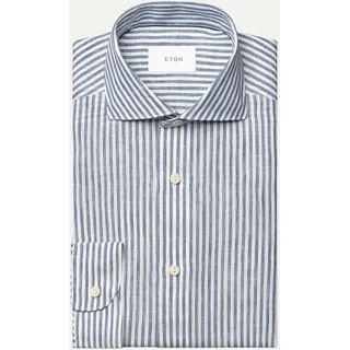 Contemporary-Fit Leinenhemd Blau XXL