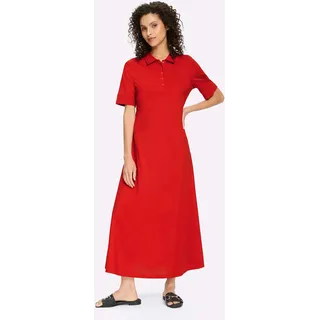 Heine Jerseykleid Kurzarm Rot 36