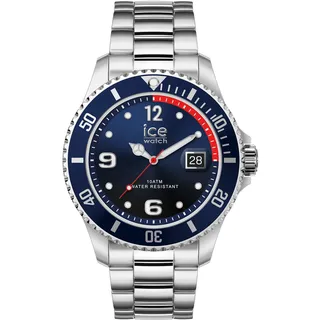 Ice Watch Ice Steel - Marine Silver Silber Herren Armbanduhr 025908 -