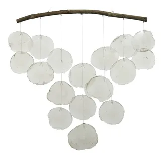 dekorativer maritimer Dekoanhänger Windspiel Muschelmobile mit echten Muscheln