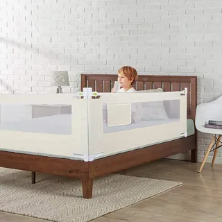 Rausfallschutz Bett, Bettschutzgitter 180cm Bett Fallschutz Kinder Bettgitter Baby Rausfallschutz Familienbett Kinder Bettschutzgitter Bett Tragbares Schutzgitter Bett Rausfallschutz