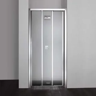 Kiamami Valentina 110 cm Dusche Nischentür drei Schiebetüren | Star