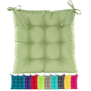JACK Stuhlkissen JACK Outdoor 38x38cm Sitzkissen Lounge Kissen Sitzkissen Wasserfest, mit Lotus Effekt, robust, strapazierfähig, für Innen & Außen grün