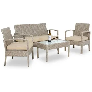CASARIA Balkonset 7-tlg. Creme