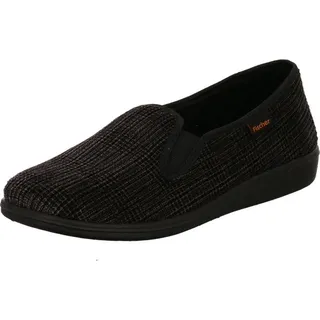 Fischer Pantoffeln Grau/Schwarz 43