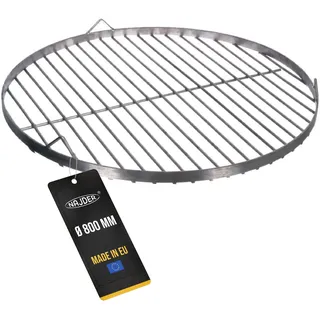 NAJDER Edelstahl Grillrost Rund Ø800 mm für Schwenkgrill mit Seilaufhängung, Rundgrillrost, Rostfrei, Grillgitter mit 3 Aufhängungsbohrungen für Rost - Solo