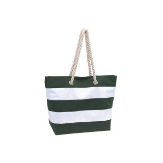 Strandtasche XXL mit Reißverschluss Groß Strand Tasche Badetasche Damen grün