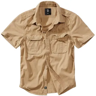 Brandit Textil Vintage Kurzarmhemd Camel M