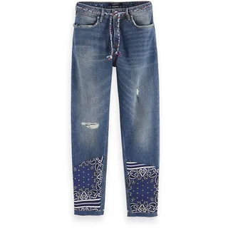 Maison Scotch Damen Jeans Petit Ami Cropped 153727-3382 27/32 - Signed By Blauw - 27/32