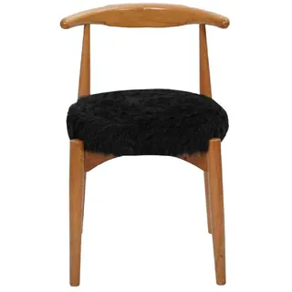 JVmoebel Stuhl Luxus Esszimmer Holz Stuhl Braun Ohne Armlehne Design gepolsterter, Made in Europa braun