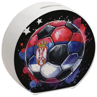 speecheese Spardose Fußball Serbien Flagge Spardose