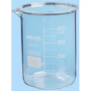 Hobbyfun Messbecher/Schmelzbehälter aus Glas 400ml - 1 Stück (ZK-403)