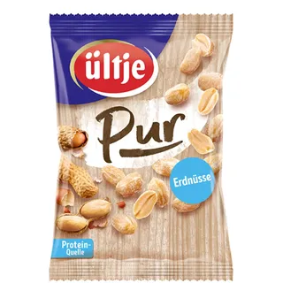 ültje pur Erdnüsse, im Ofen gebacken & ungesalzen, 200g