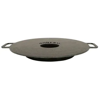 BonFeu Plancha Feuerplatte Ø55cm - 6mm Dick - Grillplatte Rund - Grillplatte für Feuertonne - Feuerplattengrill - Plancha für Feuerschale - Hochwertiger Stahl