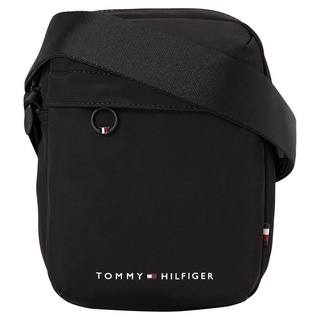 Tommy Hilfiger Mini Bag TH SKYLINE MINI REPORTER, Herrenschultertasche Tasche Herren Recycelte Materialien schwarz 