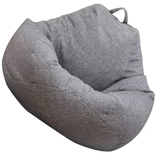 BANGSUN Klassischer Sitzsack für Erwachsene und Kinder, 70 x 80 cm, Grau