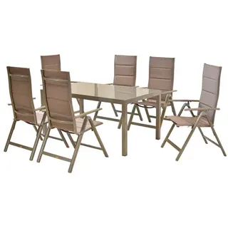 MERXX Gartenstuhl-Set »Taviano«, BxHxT: 59 x 109 x 73 cm - grau