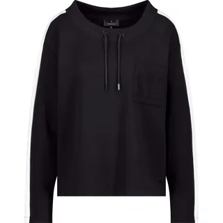 Monari Kurzarmhemd Sweatshirt 999 schwarz