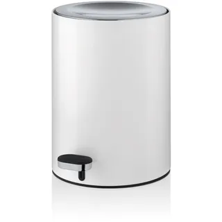 blomus  Treteimer Badeimer Mülleimer  5,5 L Muto cremeweiß  Nr. 68952