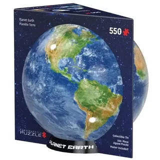 Eurographics 8551-5862 - Planet Earth, Planet Erde, Puzzle, 550 Teile in Globus-Blechdose