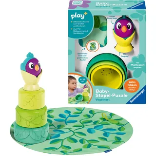 Ravensburger Play+ Baby-Stapel-Puzzle: Vogelnest - ab 6 Monate