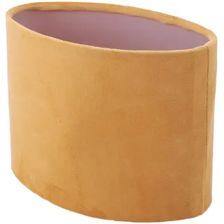 Ovaler Lampenschirm, E27 E14 Dual-Use-Tischlampenschirm, Dekorativer Fussel-Lampenschirm, Ersatz-Lichtabdeckung für Tischlampe, Stehlampe (GOLD)