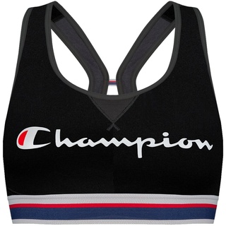 Champion Damen Bustier - Crop Top Authentic, einfarbig Schwarz XS