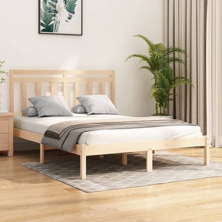 vidaXL Massivholzbett 120x190 cm
