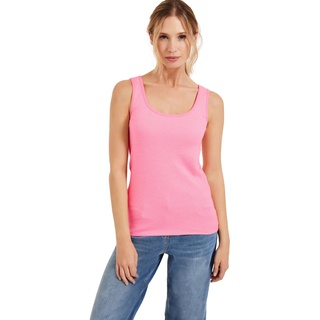 Cecil Damen Style Linda Basic Top Baumwolle, Soft Pink Gestreift, XL