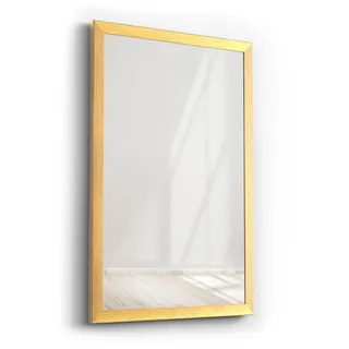 Picati Spiegelrahmen Klassiko inkl. Spiegel | Gold Matt | Spiegelmaß: 40x100 / 100x40cm | zzgl. 5 cm Rahmen | Wandspiegel | in 11 Größen