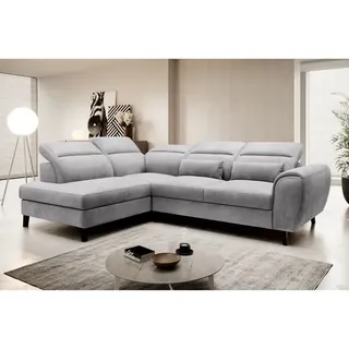 MF Design Nobel Recamiere Links in Grau -  (L) 265 x (B) 265 x (H) 100 cm | Gr.: onesize