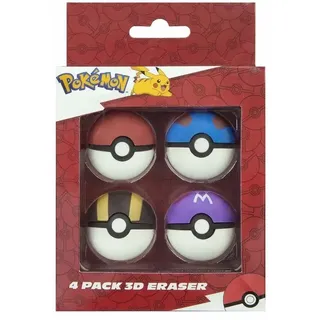Undercover Pokemon 4 3D Radierer 4 St.