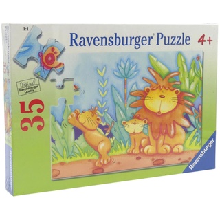 Ravensburger Puzzle gezeichnete Löwen adorable Lions 086566 35 Teile 21 x 30 ...