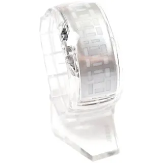 LED Armbanduhr Herren Damen Digital Uhr Sportuhr Transparent mit elastischem Armband Digitaluhr