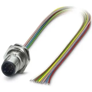 Phoenix Contact 1419700 Sensor-/Aktor-Einbausteckverbinder M12 Stecker, Einbau 0.50 m Polzahl: 12 1 St.
