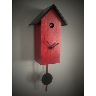 Clockvilla Hettich-Uhren Wanduhr Moderne Kuckucksuhr im Schwarzwald hergestellt rot