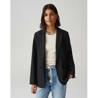 Opus Damen Blazer | Blazer JIMMA Regular aus Viskose Mix Black, 34 - 34