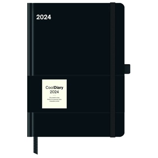 Black 2024 - Diary - Buchkalender - Taschenkalender - 16x22: Cool Diary
