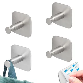 bremermann Handtuchhaken Piazza Tape 4er Set Silber