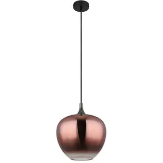 GLOBO Maxy 1-flg. 29 cm schwarz Glas, Metall
