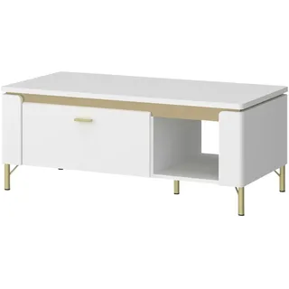 Sconto Couchtisch Lazio Weiß 110,4 x 46 x 65 cm