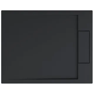 doporro Geoma04 Rechteck-Duschwanne 75 x 80 x 4 cm Mineralguss Anthrazit