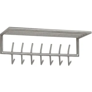 FineBuy Wandgarderobe FineBuy 74,5 cm Silber