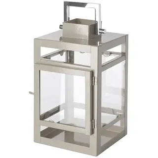 Fink Laterne Kenia Edelstahl/Glas/Metall/Eisen Beige