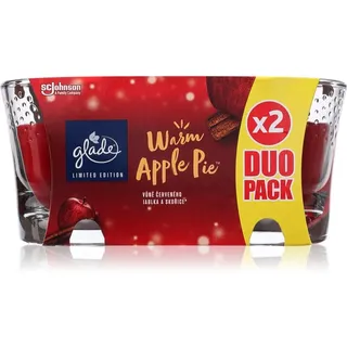 GLADE Warm Apple Pie Duftkerze DOPPELPACK 2x112 g