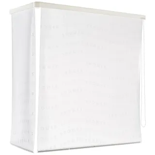 ECO-DuR 4024879003104 Kassetten ECK Duschrollo 137 x 62 cm weiß - Shower weiß