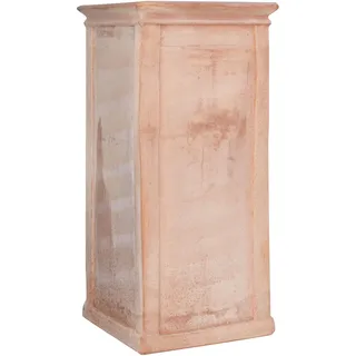 Terracotta Pylon Vase 100% Made In Italy Vollständig Handgefertigt