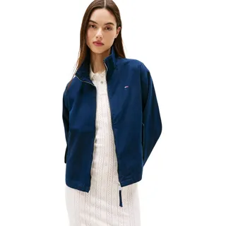 Tommy Jeans Damen Übergangsjacke Zip Cotton mit Reißverschluss, Blau (Dark Night Navy), XL