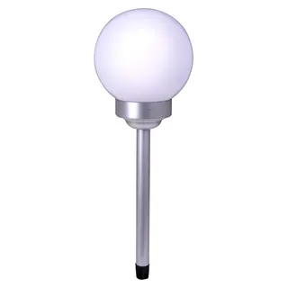 NÄVE Solarleuchte Kunststoff D: 15 cm H: 51,5 cm inkl. Erdspieß weiß